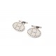 BOUTONS DE MANCHETTES HERMES EVELYNE EN ARGENT MASSIF 925 SILVER CUFFLINKS 650€