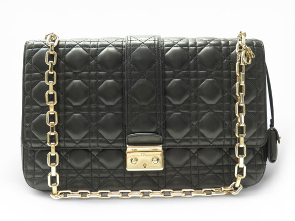 sac a main christian dior miss gm cuir cannage noir