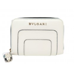 NEUF PORTEFEUILLE BULGARI SERPENTI FOREVER PORTE MONNAIE BLANC NEW WALLET 710€