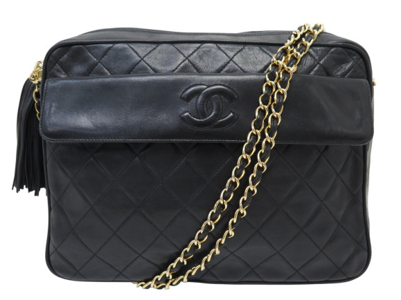 sac a main chanel camera logo cc en cuir