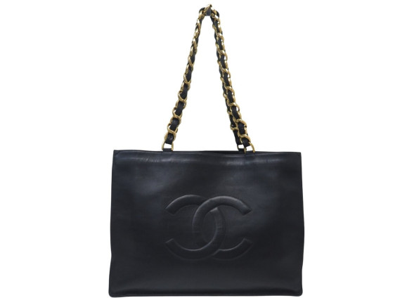 sac a main chanel grand shopping logo cc cabas