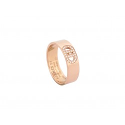 NEUF BAGUE HERMES H D'ANCRE PM H115601B DIAMANTS T51 OR ROSE 18K GOLD RING 2750€