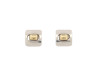 boucles d'oreilles hermes puces argent 925