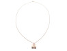 collier hermes irene en email et metal dore rose