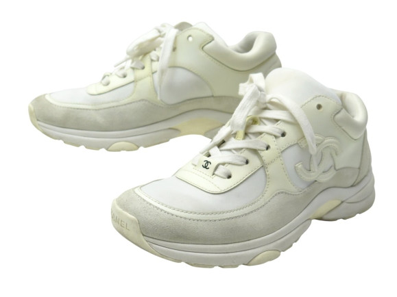 chaussures chanel baskets low top trainer g33745 37.5