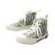 BASKETS CHRISTIAN DIOR B23 LEAGUE HAUTE 37.5 TOILE OBLIQUE BLANC SNEAKERS 990€