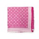 ECHARPE LOUIS VUITTON CHALE MONOGRAM 401910 EN SOIE & CACHEMIRE ROSE SHAWL 550€