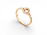 bague fred pretty woman mini modele 4b0969 t55 or rose