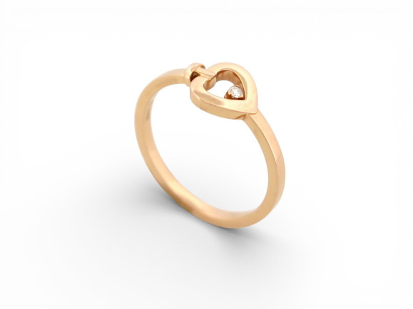 bague fred pretty woman mini modele 4b0971 t55 or rose