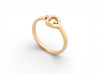 bague fred pretty woman mini modele 4b0971 t55 or rose