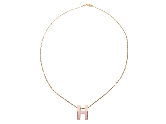 collier pendentif hermes pop h laque rose h147991f085