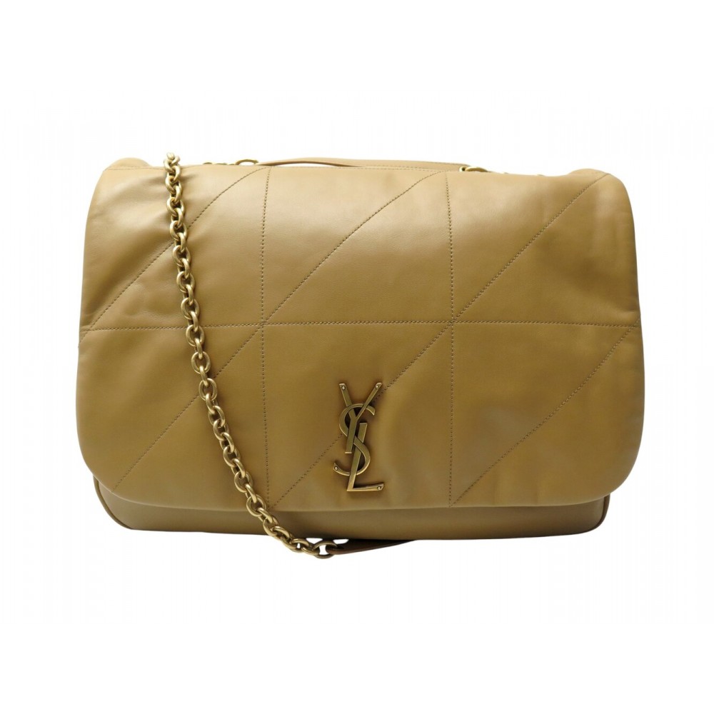 NEUF SAC A MAIN SAINT LAURENT LARGE JAMIE 4.3 A SURPIQURES CUIR AGNEAU BAG 3700€