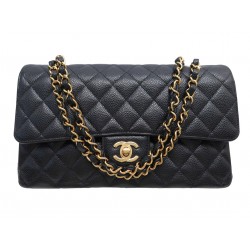 NEUF SAC A MAIN CHANEL TIMELESS CLASSIQUE MEDIUM 11.12 CUIR CAVIAR NOIR 10300€
