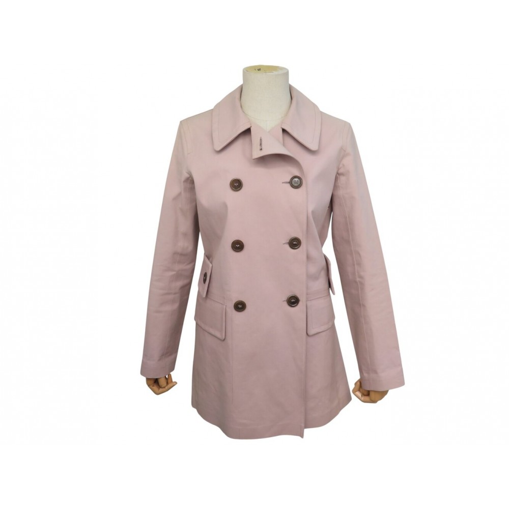 MANTEAU LOUIS VUITTON MACKINTOSH S 36 IMPERMEABLE COTON ROSE TRENCH COAT 5700€
