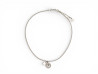 collier christian dior pendentif logo strass et trefle