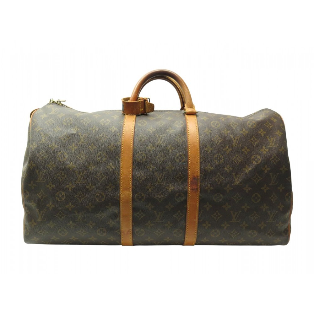 VINTAGE SAC VOYAGE A MAIN LOUIS VUITTON KEEPALL 55 TOILE MONOGRAM M41424 1500€
