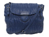 sac a main prada cuir nappa gaufre bleu bandouliere