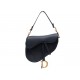 SAC A MAIN CHRISTIAN DIOR SADDLE MEDIUM M0446CBAA CUIR GRAINE NOIR HANDBAG 3900€