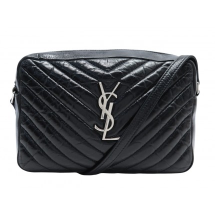 SAC A MAIN SAINT LAURENT CAMERA LOU EN CUIR MATELASSE BANDOULIERE HANDBAG 1450€