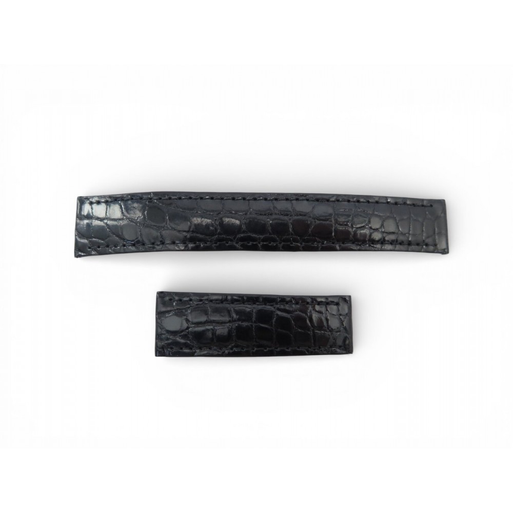 NEUF BRACELET BRACELET POUR MONTRE TANK A BOUCLE DEPLOYANTE CUIR CROCODILE 430€