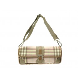 SAC A MAIN BURBERRY HOBO EN TOILE NOVA CHECK TARTAN PORTE EPAULE HAND BAG 1390€