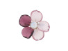  broche chanel fleurs en pate de verre