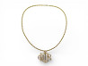 collier christian dior lettres cd en metal