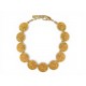 VINTAGE COLLIER YVES SAINT LAURENT GOOSSENS MEDAILLONS PEPITE ARTICULES NECKLACE