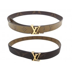 NEUF CEINTURE LOUIS VUITTON ICONIC M0149 T90 REVERSIBLE TOILE MONOGRAM BELT 470€