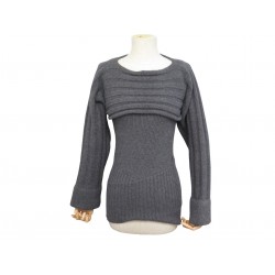 NEUF TWIN SET CHANEL PULL BOLERO ET TUNIQUE DEBARDEUR S 36 P34387 GRIS TOP 4000€