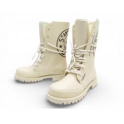 CHAUSSURES BOTTES DIOR UNION RUBBER KCI670EBR29U T 37 BEIGE BOOTS SHOES 1500€