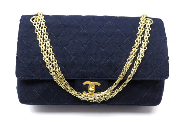  sac a main chanel timeless en toile jersey