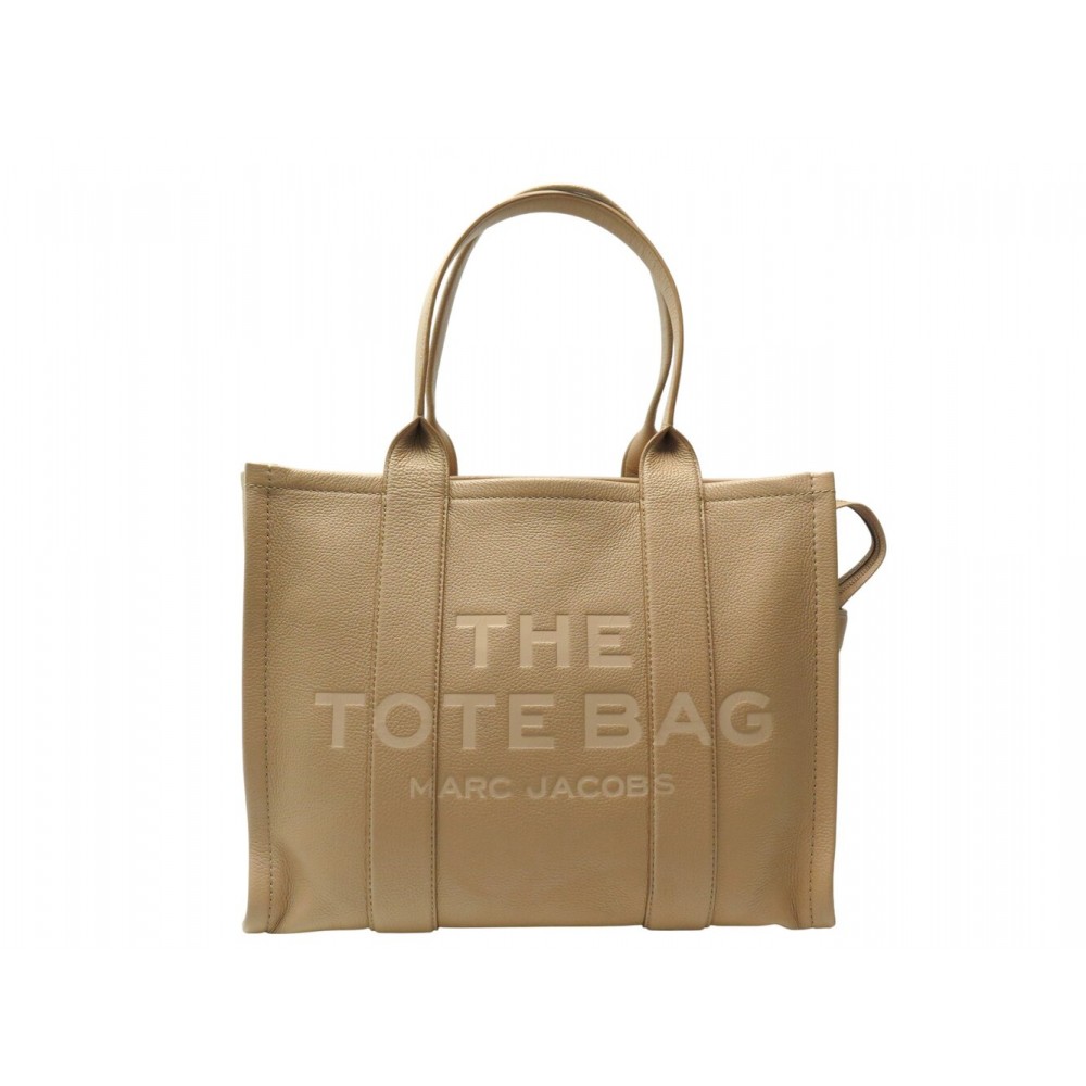 SAC A MAIN MARC JACOBS THE LARGE TOTE BAG H20L01FA21 CABAS EN CUIR BEIGE 695€