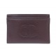 NEUF PORTE CARTES CHANEL CLASSIQUE CUIR CAVIAR BORDEAUX LEATHER CARD HOLDER 470€