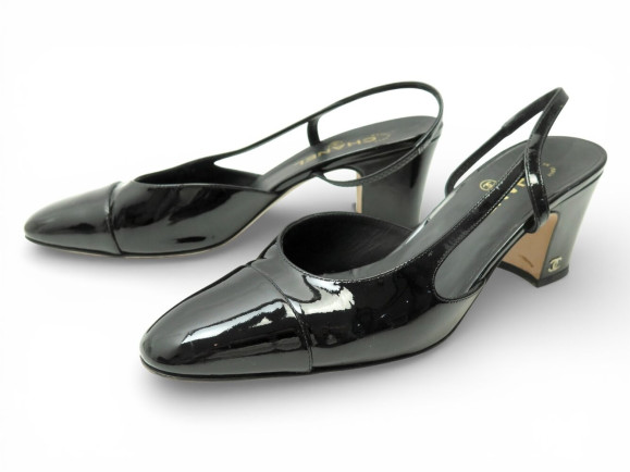 chaussures chanel escarpins slingbacks g31318 40.5 en