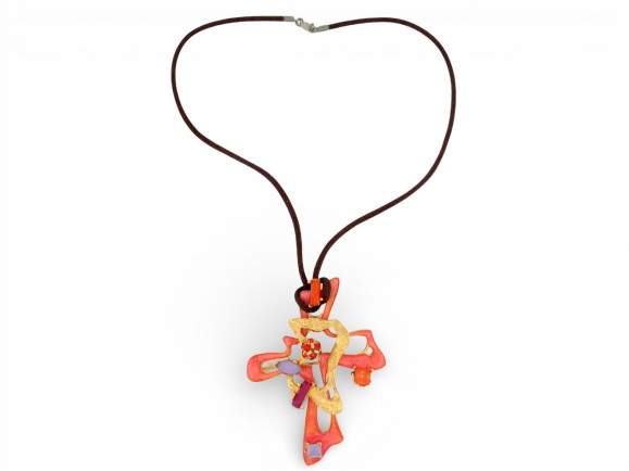 collier christian lacroix pendentif broche