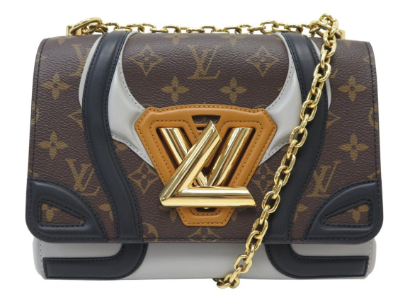 sac a main louis vuitton twist mm en cuir toile