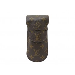 VINTAGE ETUI A LUNETTES LOUIS VUITTON EN TOILE MONOGRAM MARRON GLASSES CASE 335€