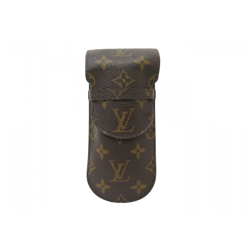 VINTAGE ETUI A LUNETTES LOUIS VUITTON EN TOILE MONOGRAM MARRON GLASSES CASE 335€