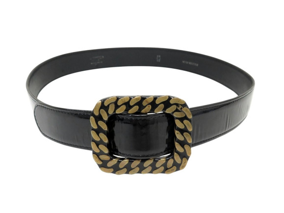 ceinture chanel boucles resine motif chaine