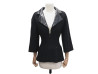  veste chanel cintree zip col cuir p50250 s 36