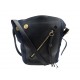 SAC A MAIN CHLOE MYER MM EN CUIR NOIR & DAIM BLEU MARINE BANDOULIERE BAG 2190€