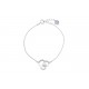 NEUF BRACELET TASAKI CHANTS PERLE 17 CM EN ARGENT MASSIF 925 SILVER NEW BANGLE