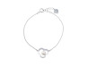  bracelet tasaki chants perle 17 cm en argent