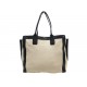 SAC A MAIN CHLOE ALISON GRAND CABAS CUIR BLANC IVOIRE & NOIR TOTE HAND BAG 1650€