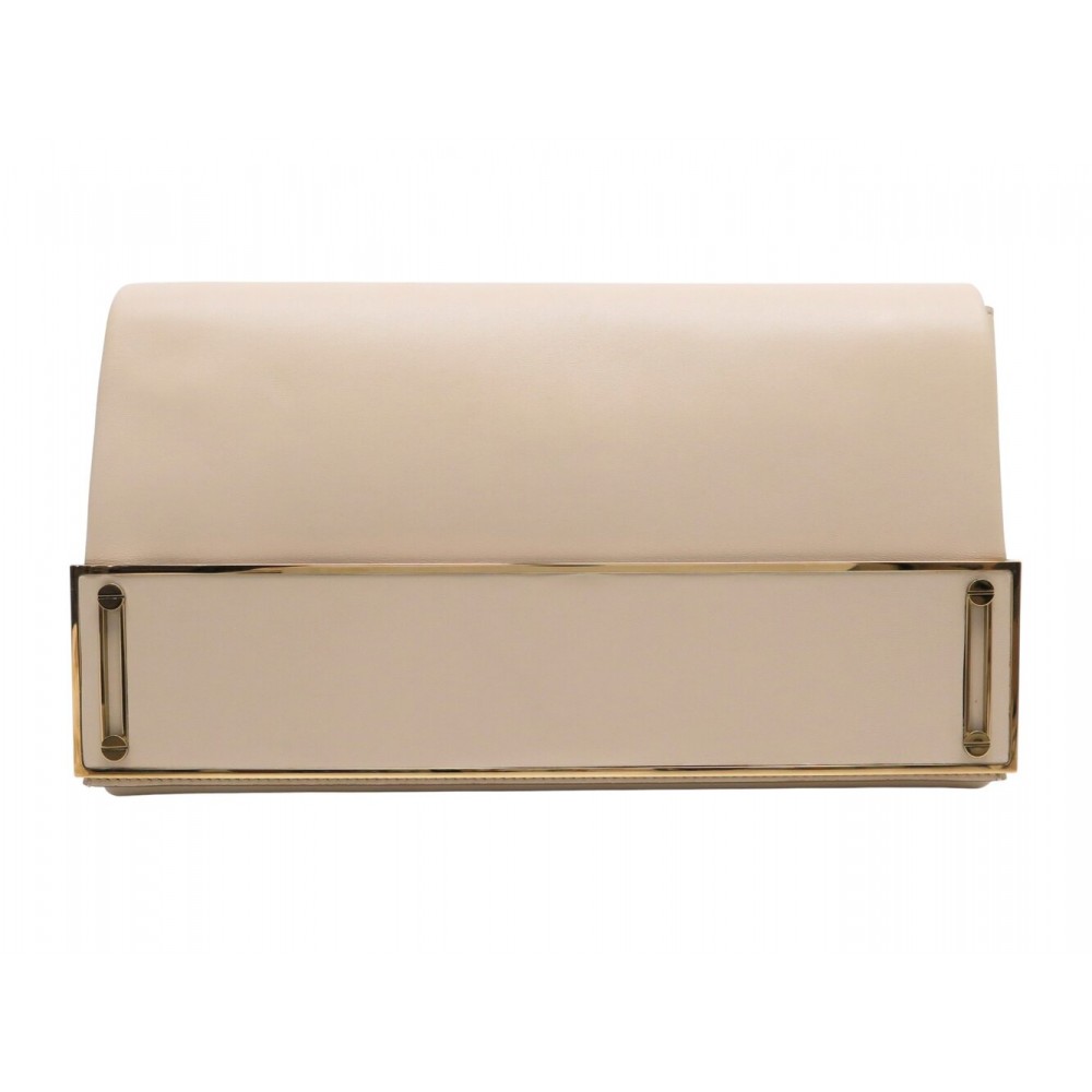 NEUF SAC A MAIN CHLOE POCHETTE 3S0071-926 CUIR ROPE BEIGE CLUTCH HAND BAG 1300€