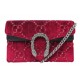 NEUF SAC A MAIN GUCCI DYONISUS CRISTAUX MINI 476432 VELOURS BANDOULIERE BAG 980€