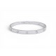 NEUF BRACELET CARTIER LOVE CRB6067617 T20 18.8CM OR BLANC GRIS 18K BANGLE 8700€