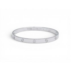 NEUF BRACELET CARTIER LOVE CRB6067617 T20 18.8CM OR BLANC GRIS 18K BANGLE 8700€
