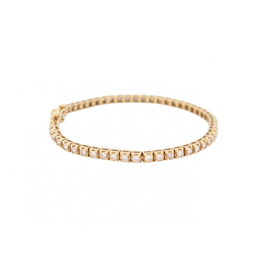 NEUF BRACELET MAUBOUSSIN TU ES MA RIVIERE D'AMOUR OR JAUNE & DIAMANTS 2CT 9160€